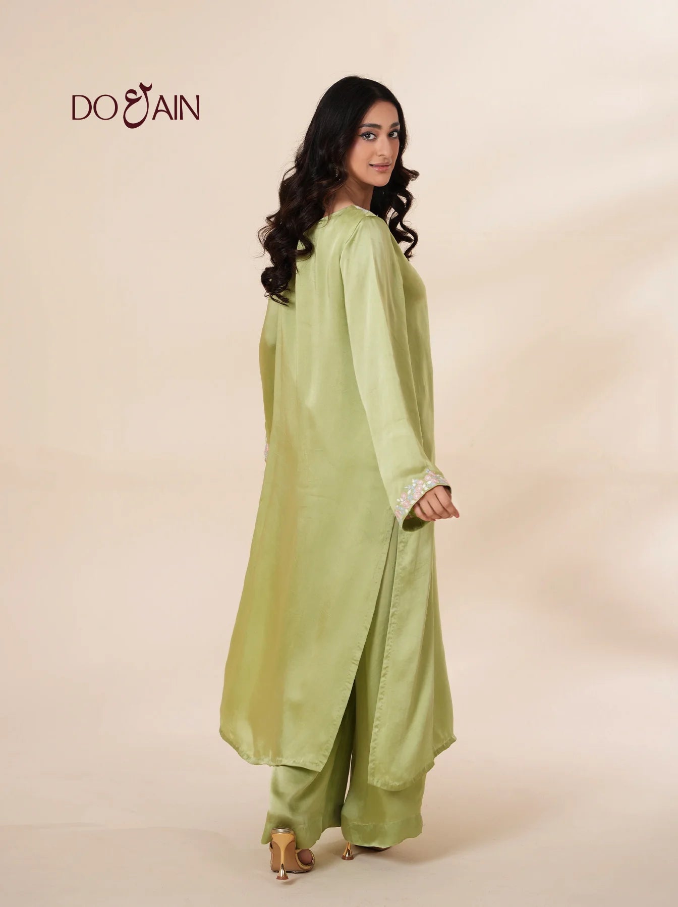 Matcha Silk Co-Ord Set