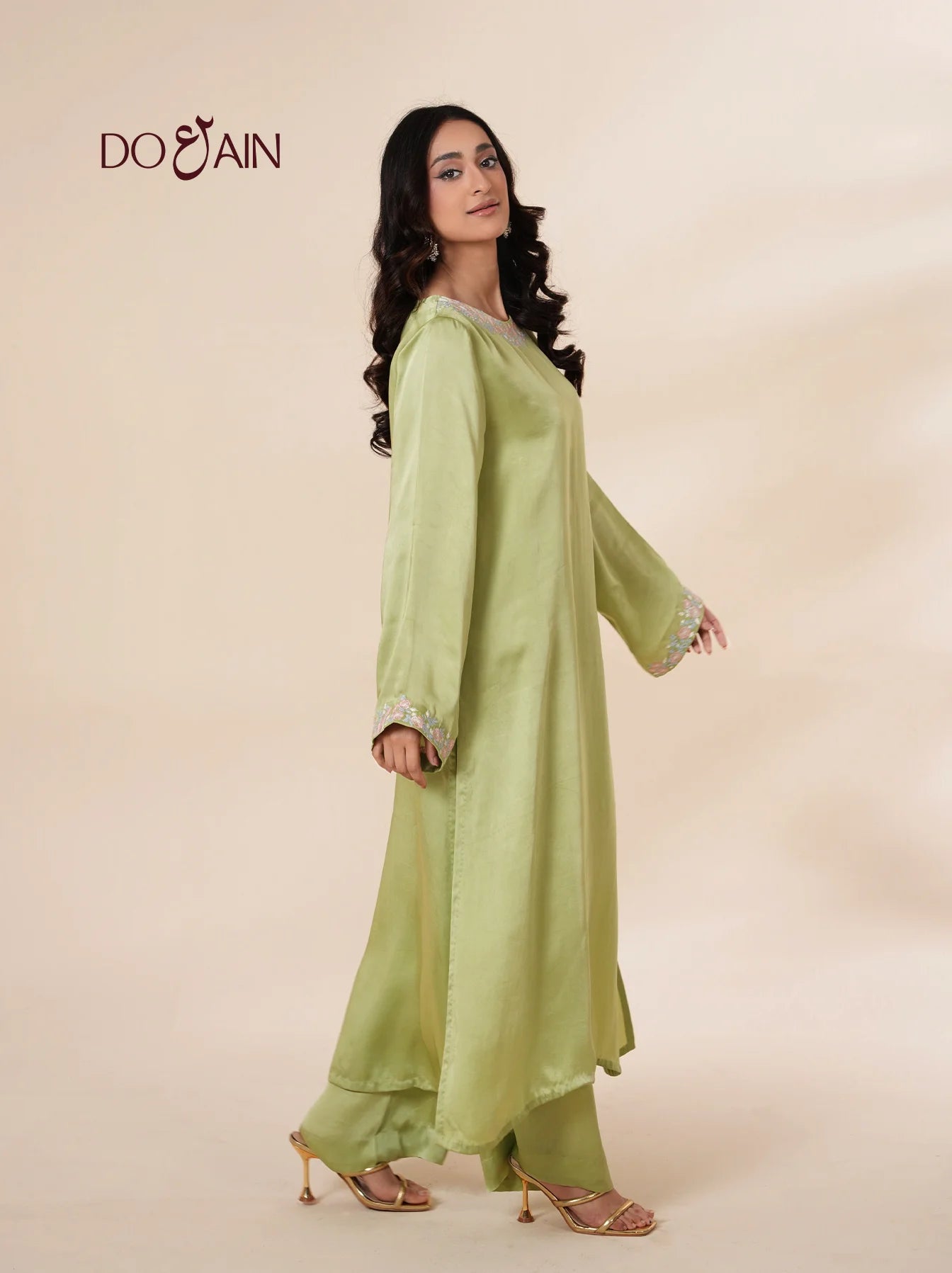 Matcha Silk Co-Ord Set