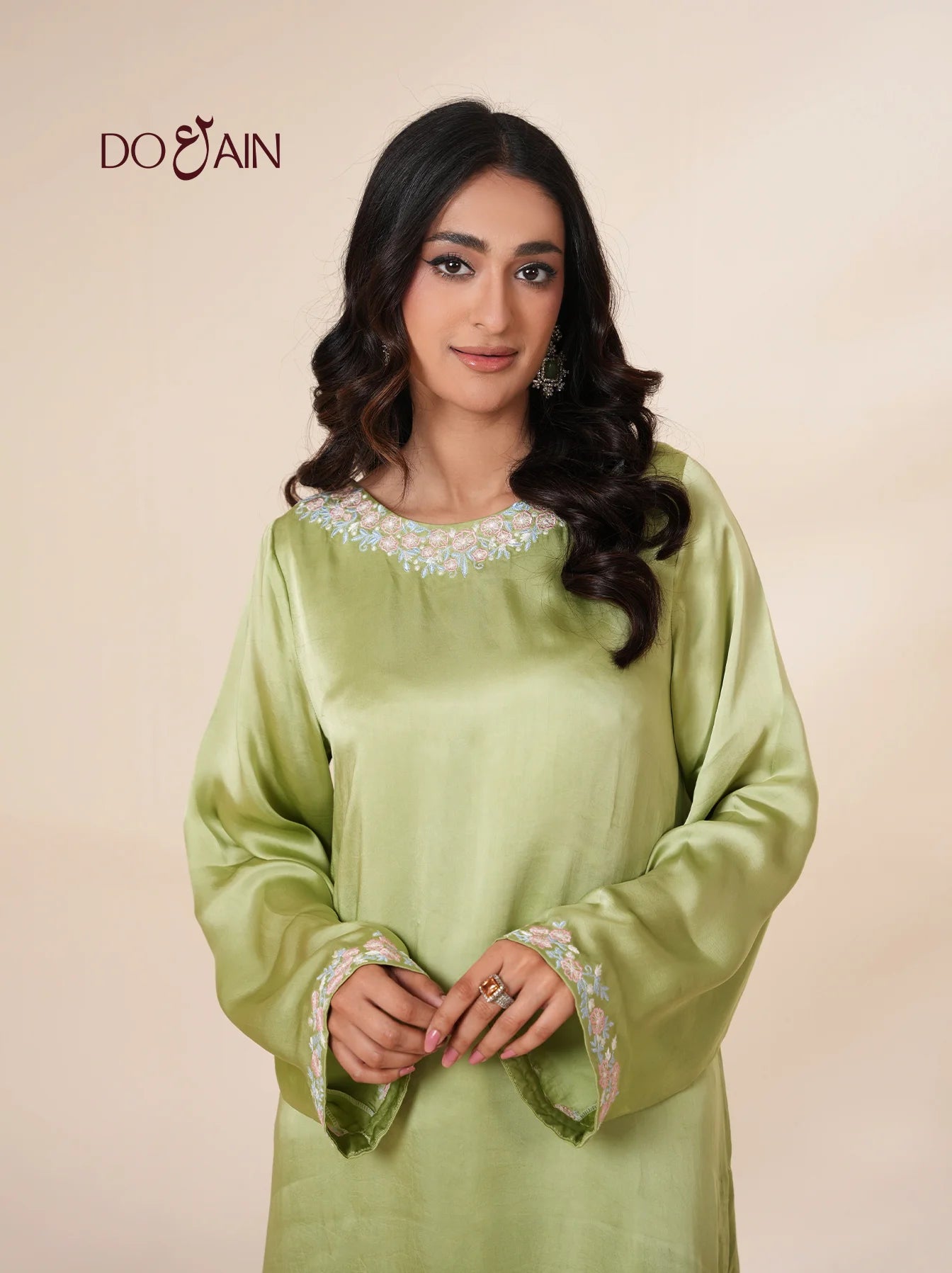 Matcha Silk Co-Ord Set