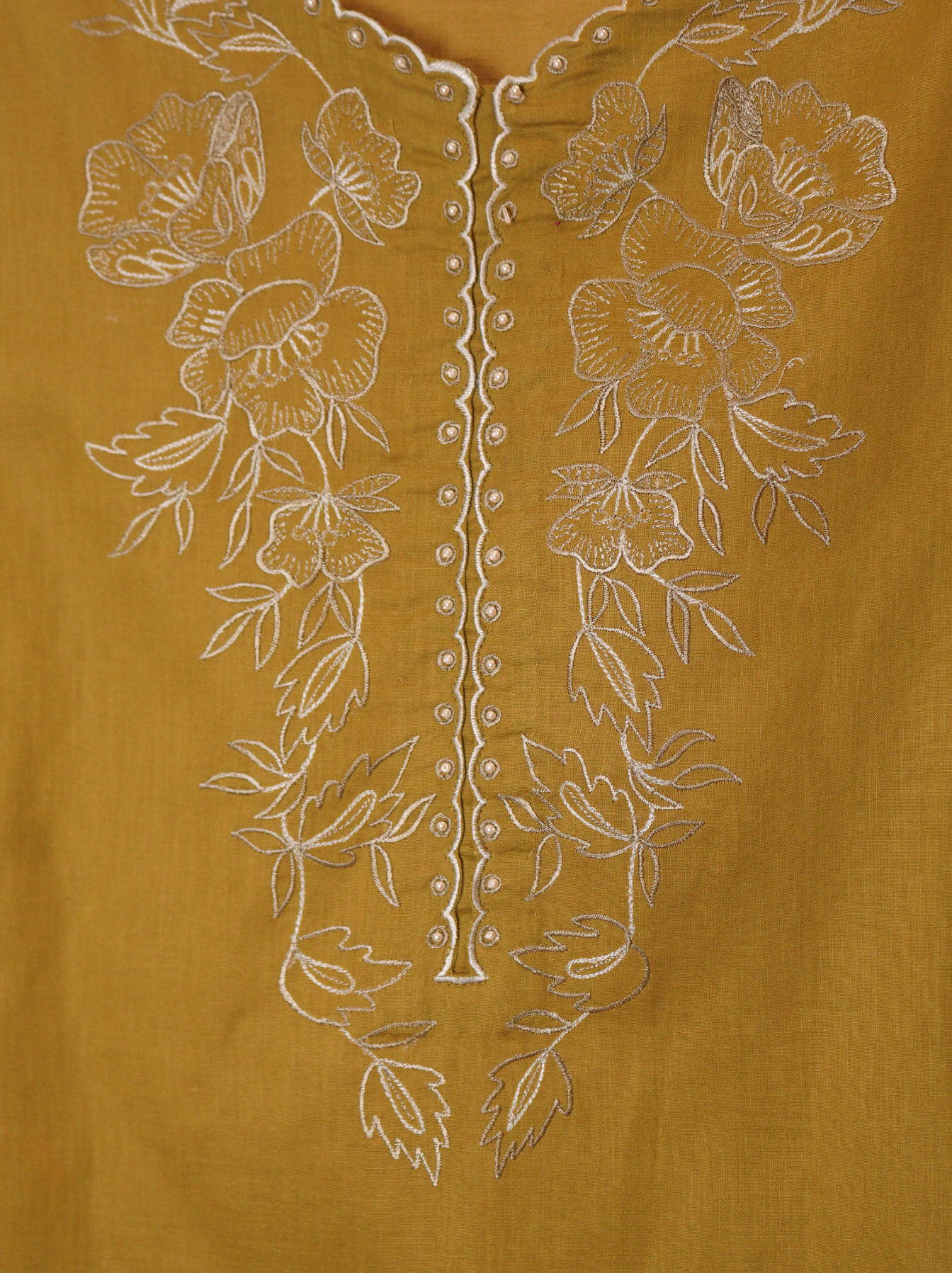 Olive Embroidered Co-ord Set