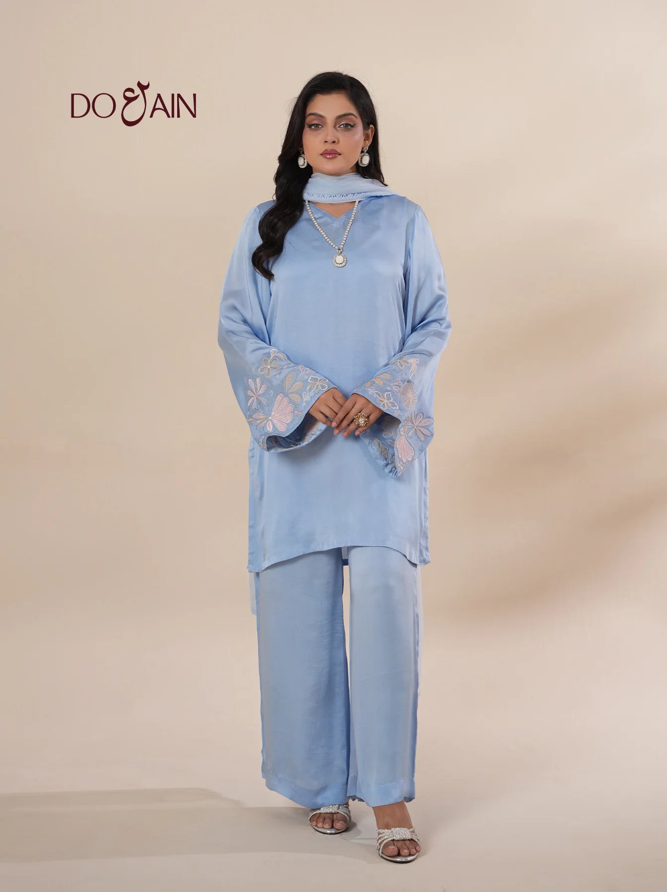 Periwinkle Silk Co-Ord Set