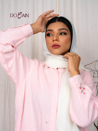 Phlox Two-Piece Set – Self-Pattern Cotton Co-ord with Embroidery