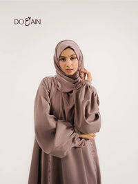 Sage Abaya – Elegant Earth-Toned Abaya with Graceful Silhouette | Doain Official