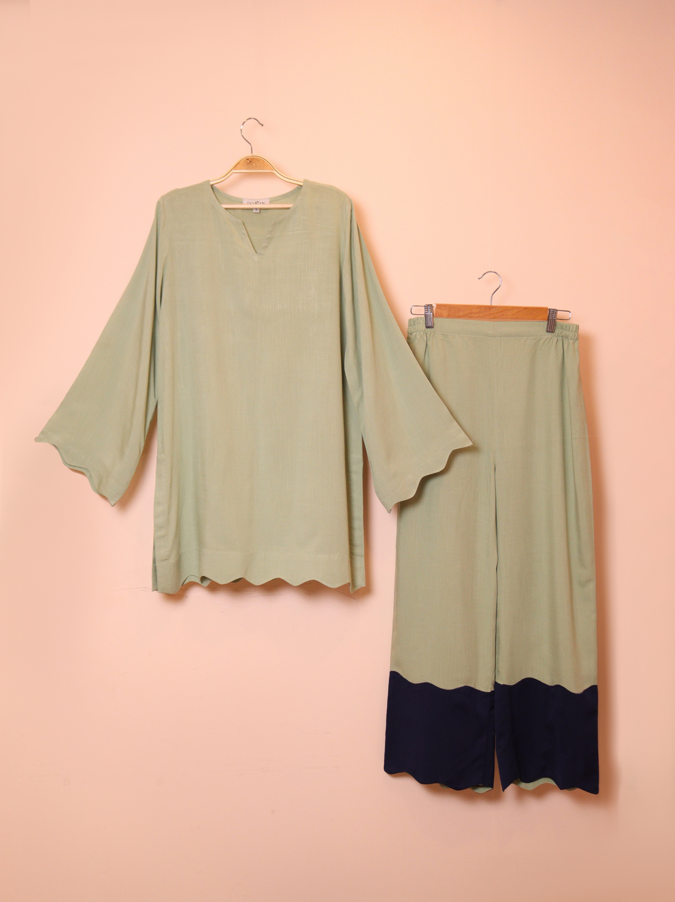 Sage Contrast Co-ord Set