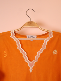 Tangerine Embroidered Co-ord Set