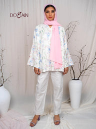 Twinspur Co-ord Set – Floral Chickenkari Elegance | DOAIN