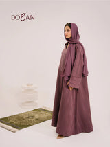 Dusk Abaya – Elegant Lightweight Abaya in Deep Serene Tone | Doain Official