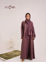 Dusk Abaya – Elegant Lightweight Abaya in Deep Serene Tone | Doain Official