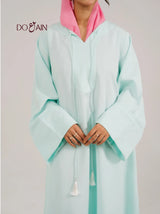 Peony Abaya – Elegant Mint Green Abaya with Relaxed Silhouette | Doain Official