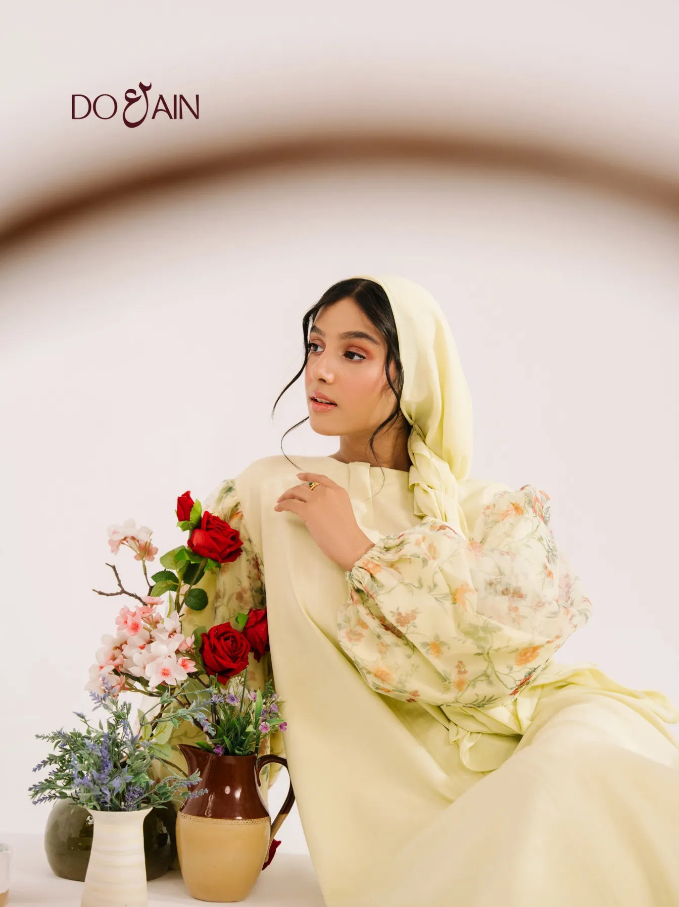 Daffodil Abaya – Vibrant Elegant Abaya with Flowing Silhouette | Doain Official